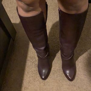 Nine West “Romyo” knee high boot, 7.5, Merlot